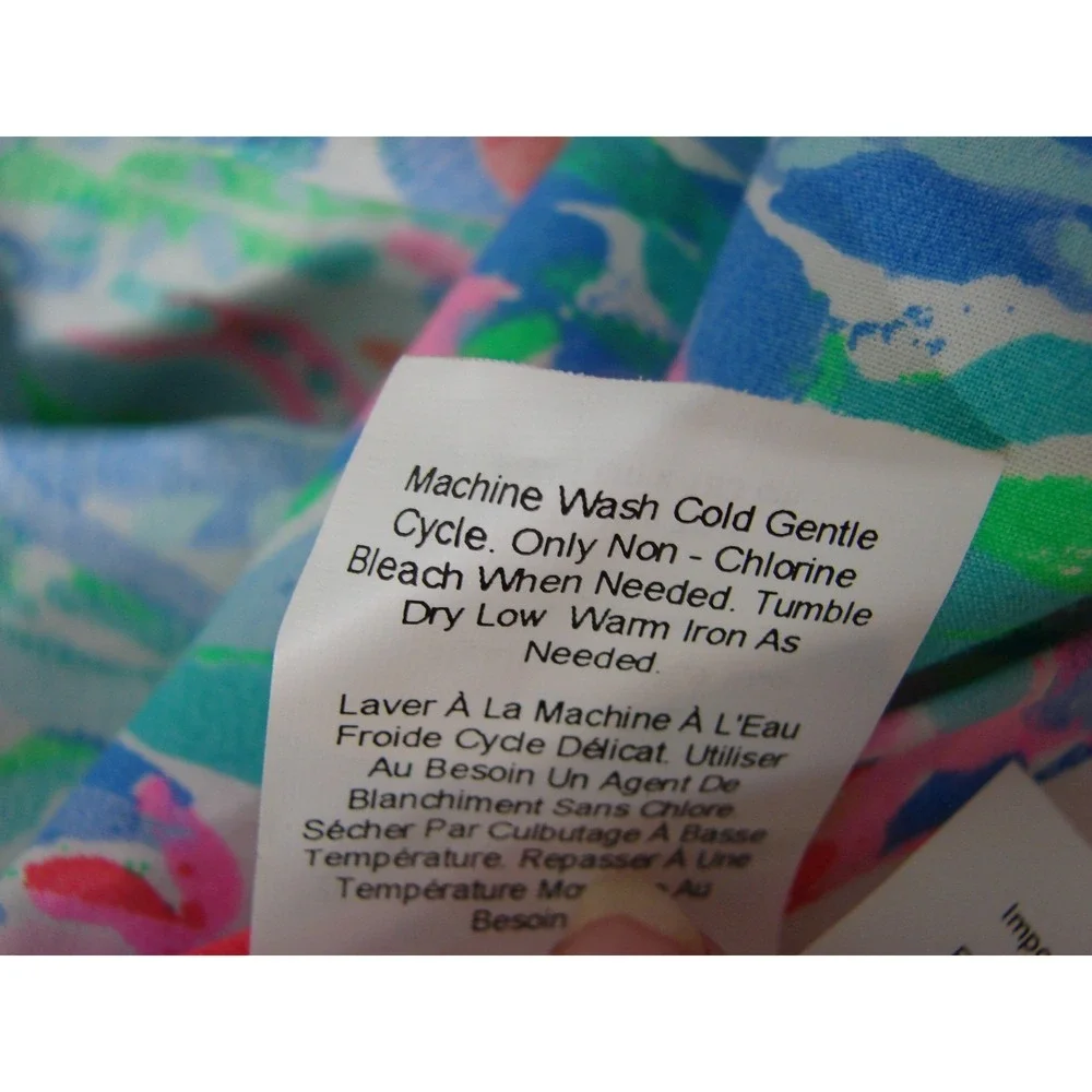 Pottery Barn Lilly Pulitzer Fan Sea Pants Shower Curtain 72x72 100% Cotton NWOT